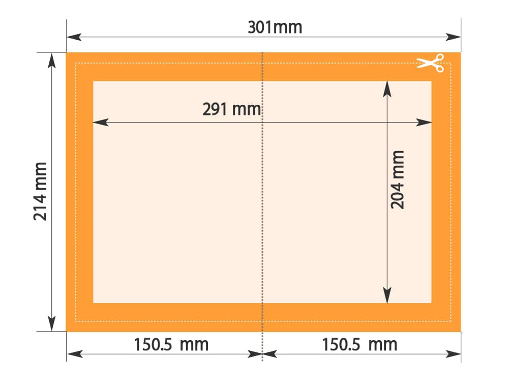 Folded flyer layout file requirements 