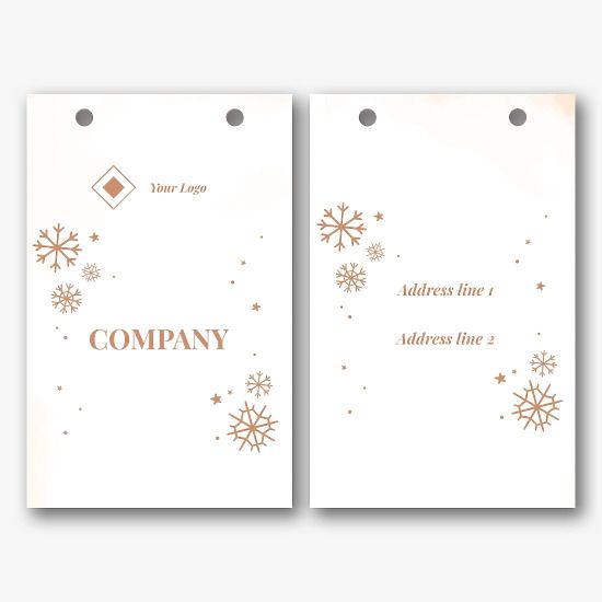 Vintage package template for the New Year