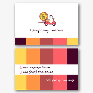 Pizza Delivery business card template