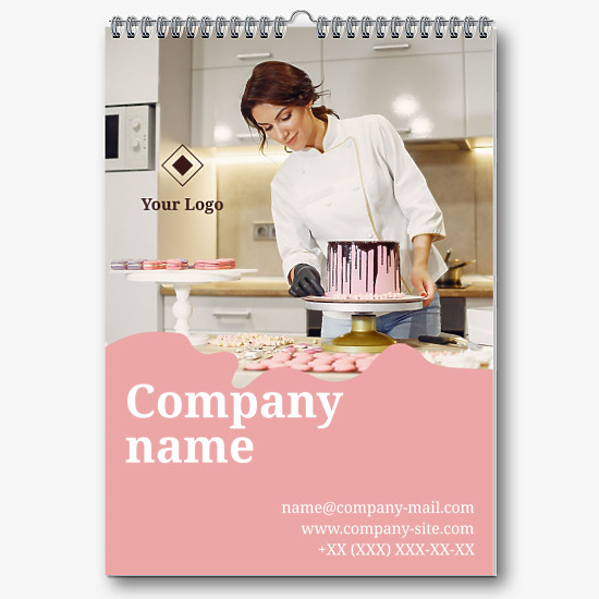 Confectionery Advertising Calendar Template
