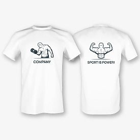 Pattern T-shirt template for an athlete