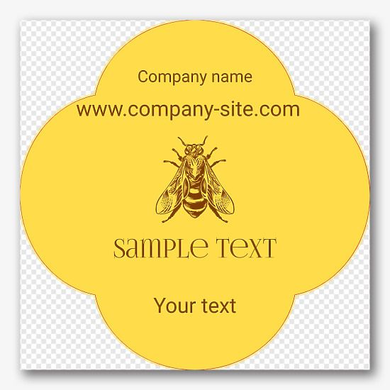 Honey Store sticker template