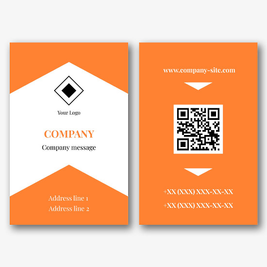 Template for a simple abstract Euro business card