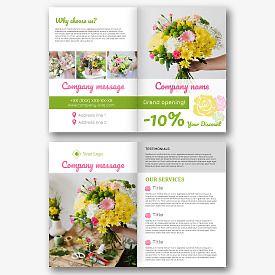 Flower Shop Booklet Template