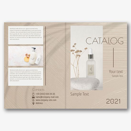 Cosmetics catalog template