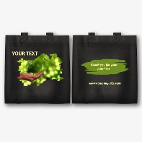 Eco-bag template with print