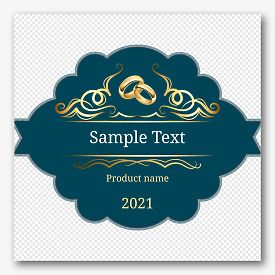 Wedding Champagne Label Template