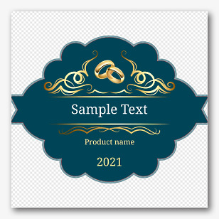 Wedding Champagne Label Template