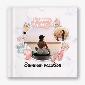 Summer Vacation photo Book Template
