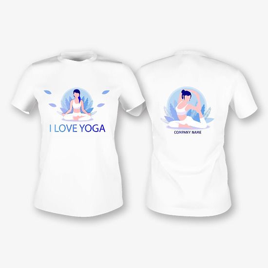 Yoga Trainer T-shirt Template