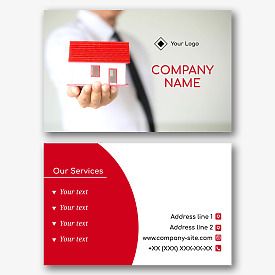 Insurance company business card template