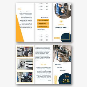 Car service booklet template