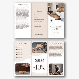 Bakery promotional Booklet template