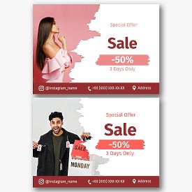 Clothing Store Flyer template