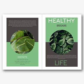 Healthy Lifestyle Brochure Template