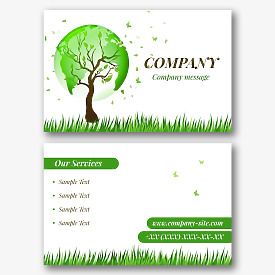 Ecologist's business card template