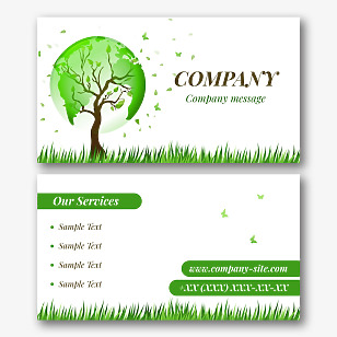 Ecoactivist business card template