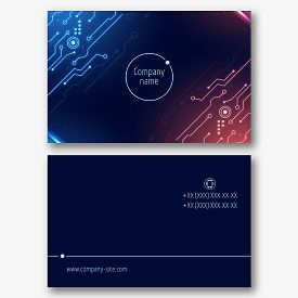 Business card template for an IT security specialist
