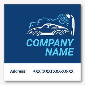 Car wash advertising banner template