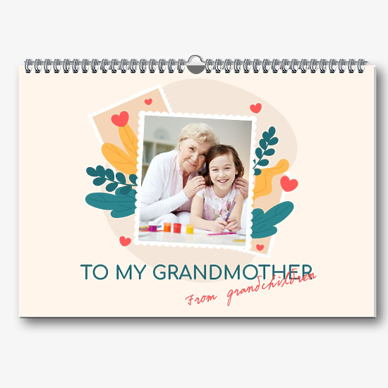 Calendar template for Grandma