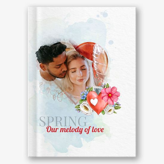 Spring love story photobook template
