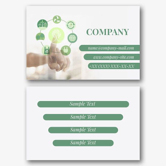 Ecologist's business card template