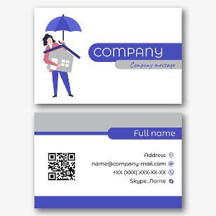 Insurance agent's business card template