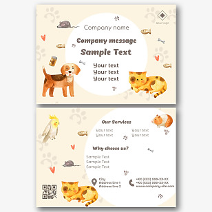 Veterinary Clinic Leaflet Template