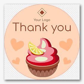 Confectionery Sticker Template