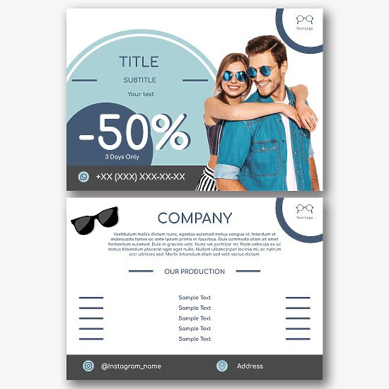 Sunglasses Store Flyer Template
