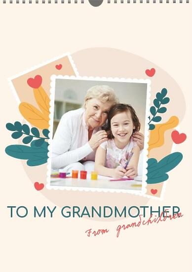 Шаблон календаря для бабушки