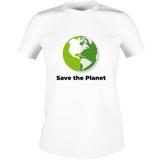 Шаблон футболки эколога