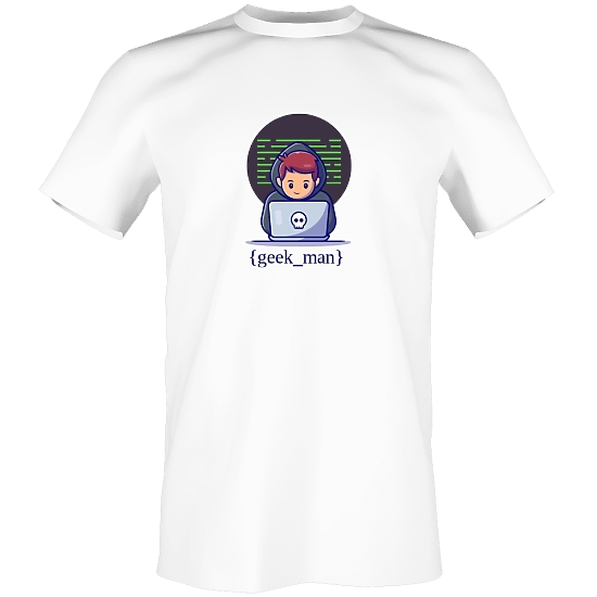 Шаблон футболки программиста