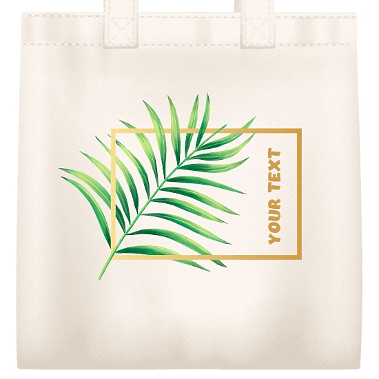 Predloga eko vrečke z logotipom