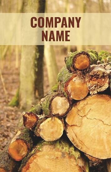 Шаблон визитки лесозаготовительной компании