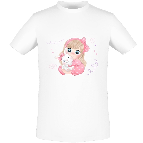 Шаблон футболки для дочки