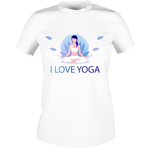 Шаблон футболки тренера йоги