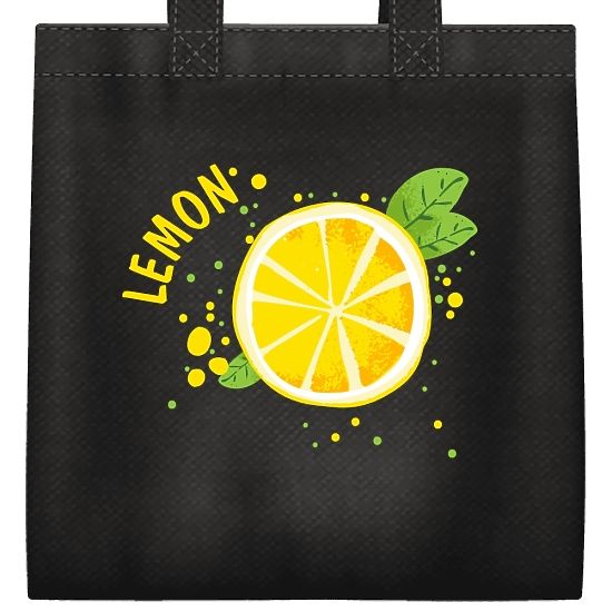 Шаблон сумки с принтом лимона